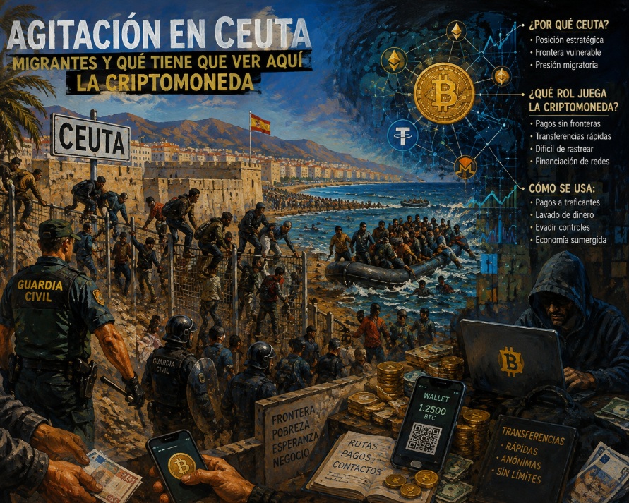 Keriuhan di Ceuta, para migran, dan apa hubungannya dengan mata uang kripto